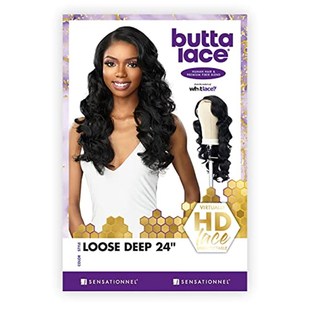 极速Sensationnel Butta Ltace Human hair blend wig - Loose De