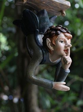 极速Garbden Hanging Elf Ornaments Resin Elf Figurine Ornamen