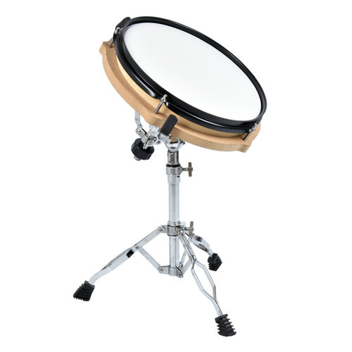 极速12寸木质仿真鼓架子鼓练习哑鼓套装初学者琴V行打击板练习架