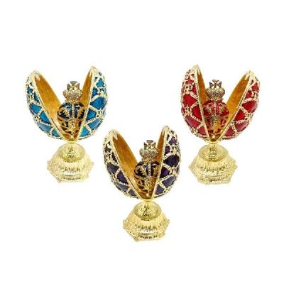 极速Russian Easter Diamante Egg OrnamentL Unique Royal Style