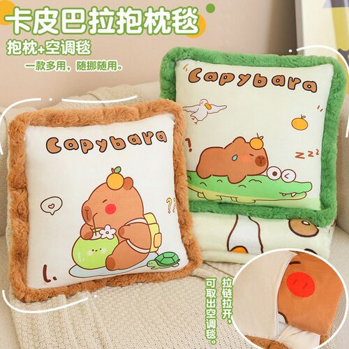 新品夏季抱枕毯子二合一车载被A子两用睡觉办公室空调午睡枕头靠