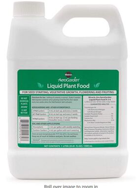 极速AerodGarden Liquid Nutrients (1 Liter)
