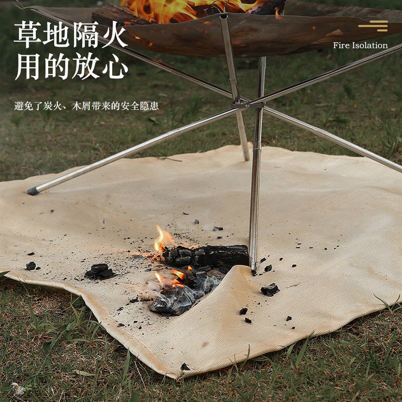 新品户外防火垫i隔热垫灭火毯野餐垫地垫防潮垫玻璃纤维耐高温阻