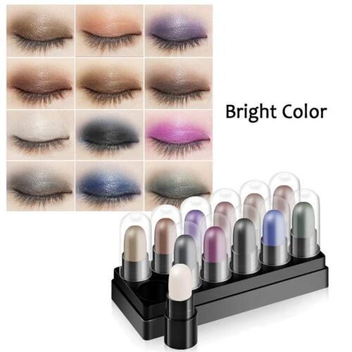 极速12 Color Eyeshadow Stick Set  Long Lasting 24 Hours. Eye