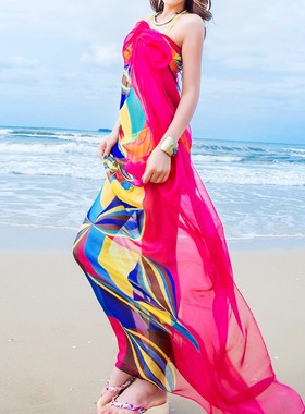 极速Pareo Scarf Women Beach Sarongs Beach verQ Up Summer Chi