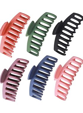 极速6 Pcsd Big Hair Claw Clips 4.33 Inch Matte Large Claw Cl