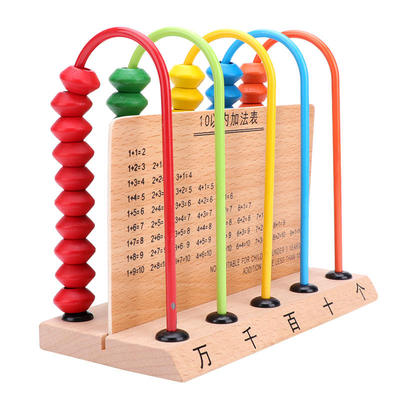 极速计数器儿童小学一q年级算数学教具益智算盘珠算架幼儿园加减