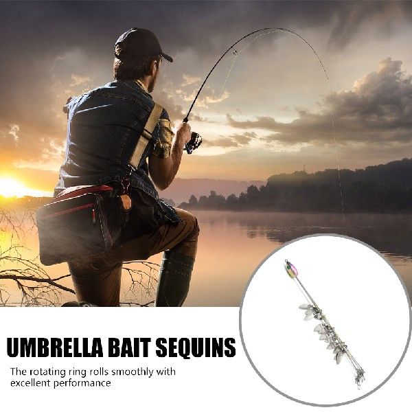 极速30g Fishing Group Lure Swivel SpiInner 5 Arms Artificial