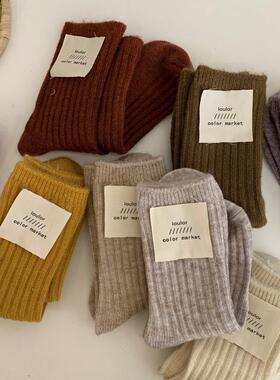 极速Womens Socks Woarm Wool Winter Thick Snow Casual Cashme