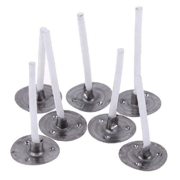 极速100Pcs Candles Mold Wick Tabs CanHdle Sustainer Making p