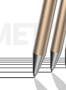 极速Deli Metal Officpe Gel Pen Set 0.5 mm Black Ink Signing