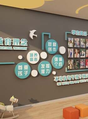 新品家长寄语舞蹈培训机构辅导班级走廊墙面装饰学V员风采照片画