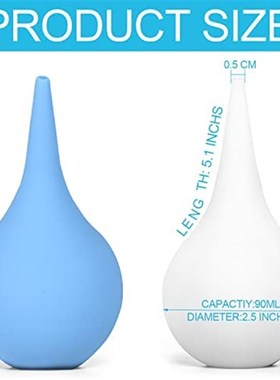 极速2 Pack Ear Syringe 3oz / 90ml Hand Bulb Syringe EXar Was