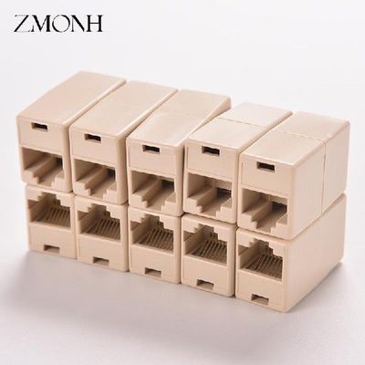 极速5pcs Ethernet Netwsork LAN Cable Joiner Extender Plug