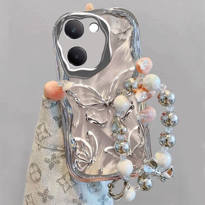 适用VIVOY系列手机壳浪漫蝴蝶ins