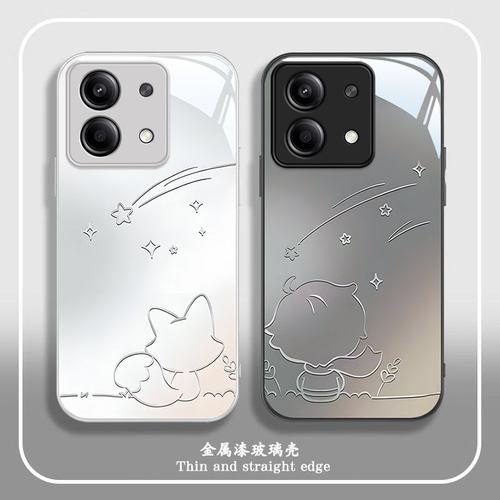 红米note系列简约狐狸小王子外壳