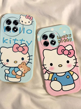 适用OnePlus一加ACE3手机壳新款ace2v全包ace2Pro硅胶可爱凯蒂猫竞速版个性女一加12保护套防摔11创意卡通潮