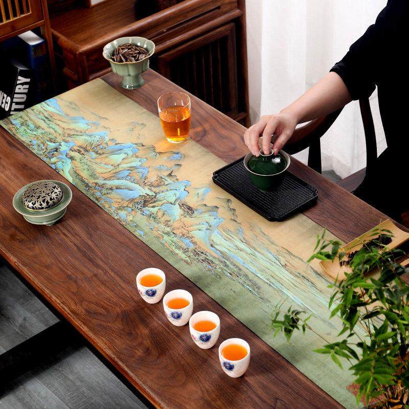 国潮防水茶席棉麻茶桌盘垫布桌旗禅意茶室茶具茶艺茶道禅意泡茶垫,餐饮具,茶道/零配,淘宝优惠券,粉丝福利购,淘宝优惠卷