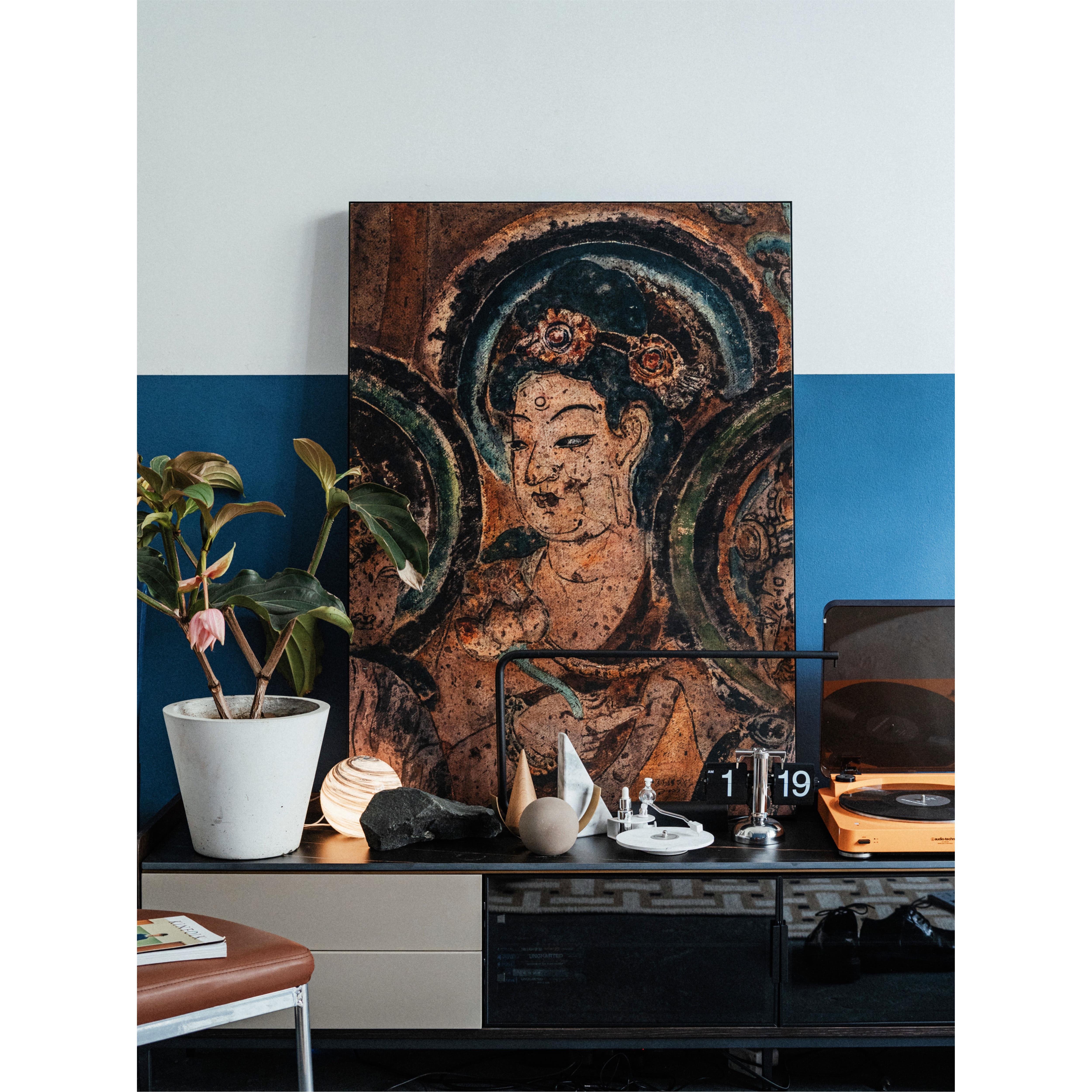 客厅玄关卧室覆古风格装饰画 画签名艺术版画 画敦煌佛像壁画 画