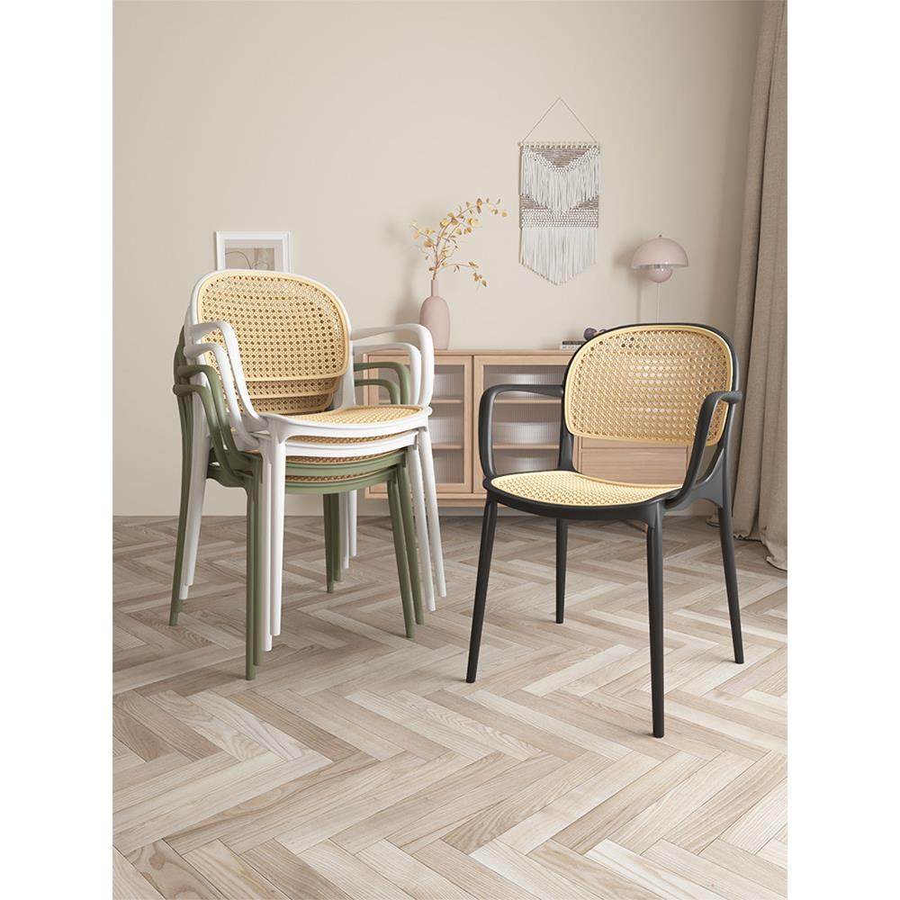 扶手椅塑料椅子网红书桌藤椅北欧小户型靠背椅餐椅户外座椅摆家用,住宅家具,阳台椅,淘宝优惠券,粉丝福利购,淘宝优惠卷