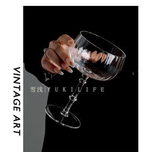 {月满蓬杯灿烂灯 与君携手至端门}中古酒杯高脚杯水晶玻璃酒杯ins