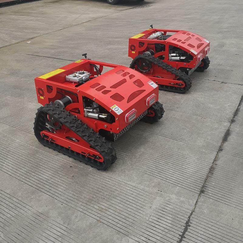 农用球场庭院全自动无线碎草机开荒除草机履带式遥控割草机现货