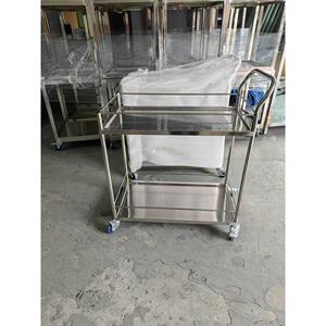 手推车不锈钢小推车美容车手术仪器车护理送餐酒水车护栏双层推车