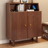 中式 实木鞋 柜家用门口大容量新款 多层收纳架入户落地多功能置物柜