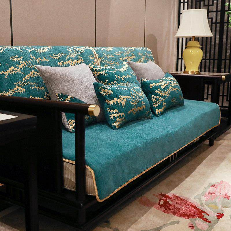 新中式沙发垫现代简约实木沙发巾四季防滑全盖布中国风坐垫套定制,居家布艺,沙发垫,淘宝优惠券,粉丝福利购,淘宝优惠卷