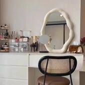 简约高级智能卫浴镜LED不规则洗手间壁挂化妆镜轻奢艺术镜装 饰镜