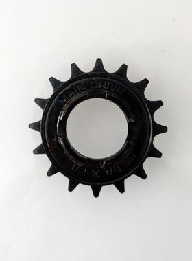 印度产ACS活飞轮 16T黑色单速自行车配件 死飞改活飞飞轮