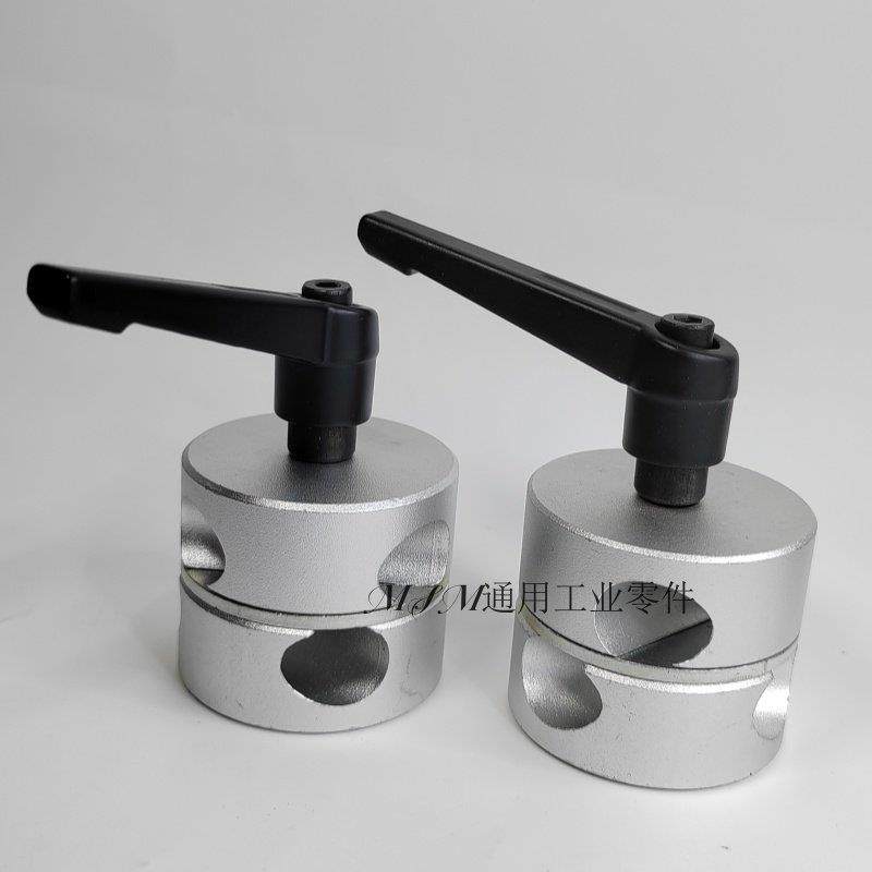 360多角度旋转光轴固定夹 顶针传感器万向双孔支架光电感应连接件