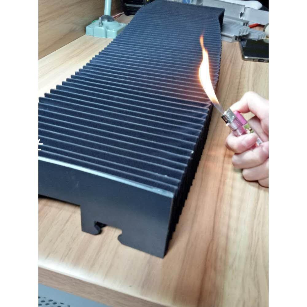 风琴式防护套机床丝杆线轨伸缩式保护罩防尘折布耐高温圆形防护罩