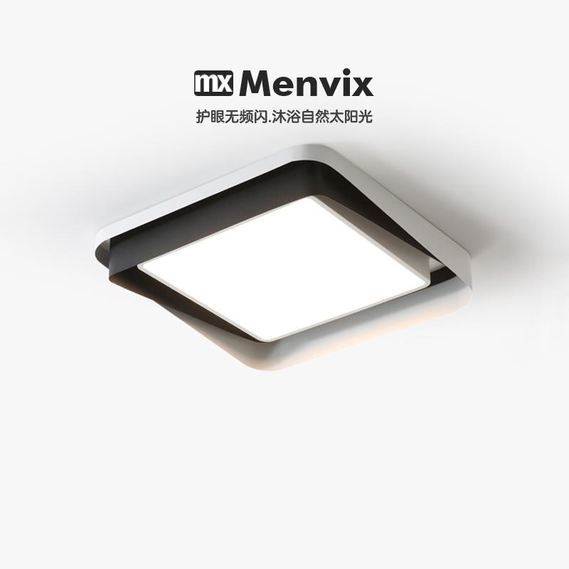 Menvix意式极简吸顶灯现代创意大气长方形无缝隙客厅卧室护眼灯具