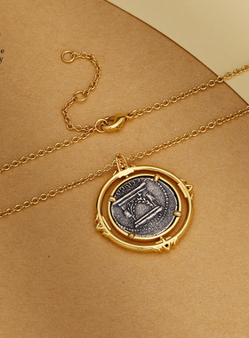 RoseOne古罗马幸运女神古币项链
