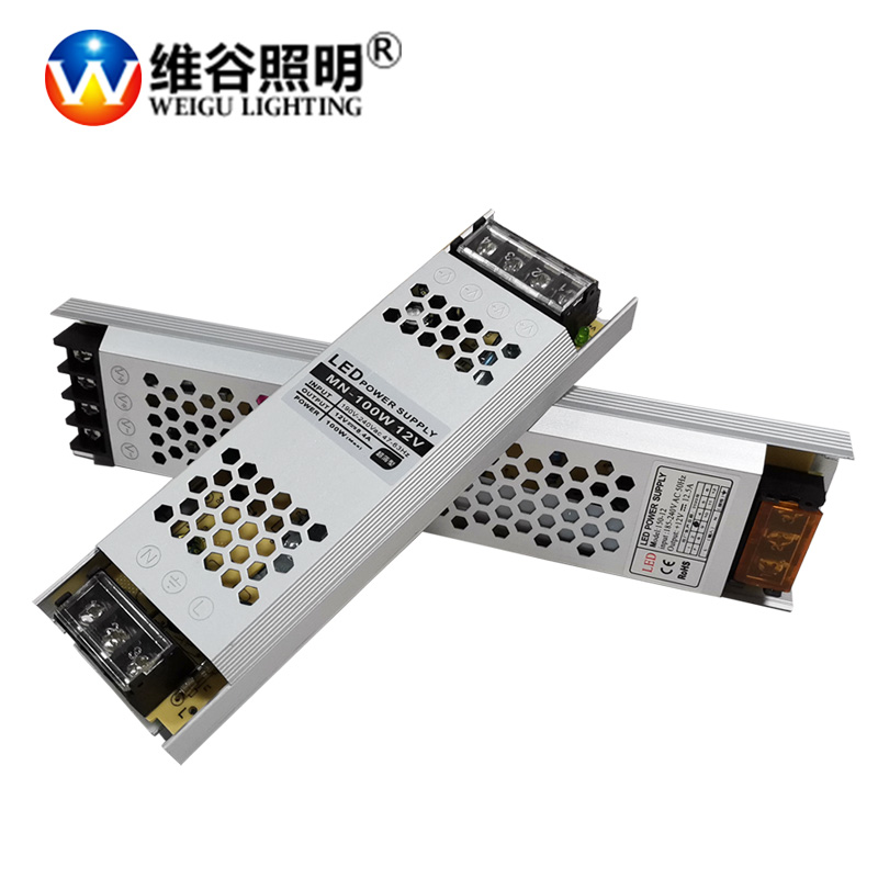 超薄灯箱电源led变压12V18wW-400W内置静音小体积迷你电源开关专