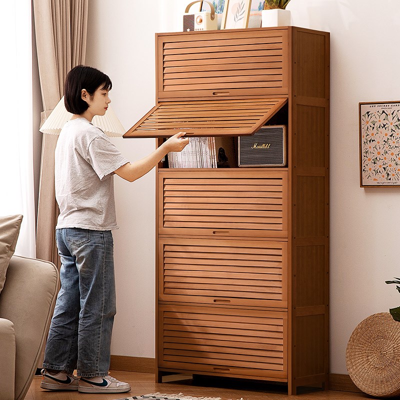 组合书柜子多功能家用落地书架客厅大储物书N橱置物架儿童实木多