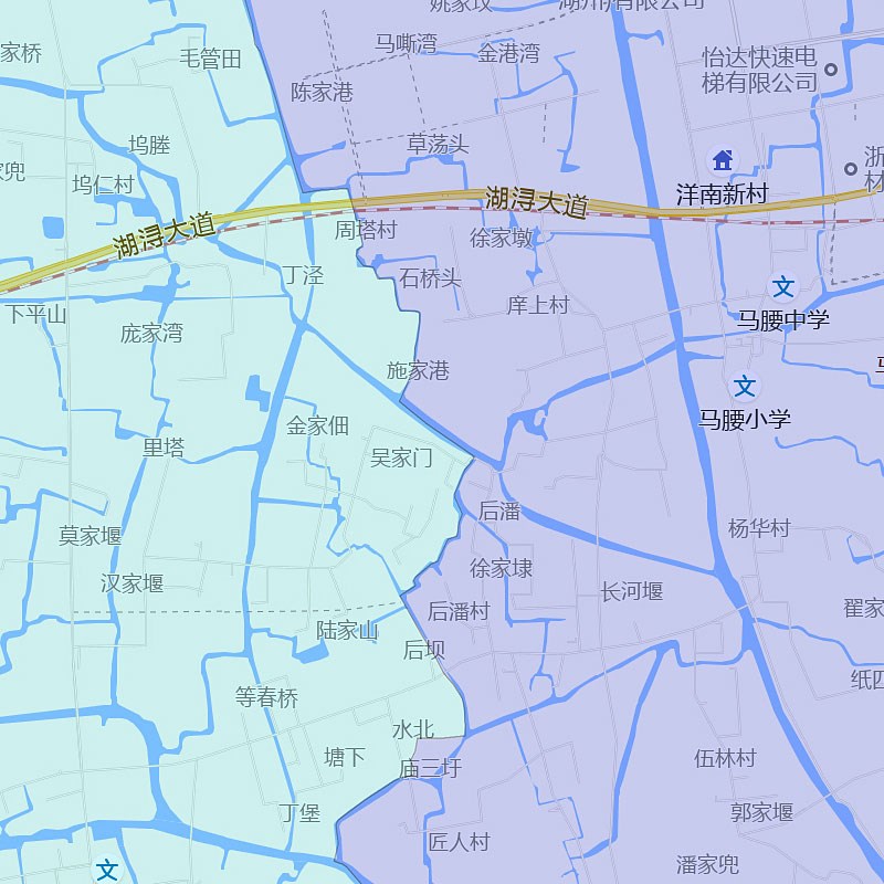 南浔区地图1.j15m湖州市家用折叠高清办公室书房装饰画墙贴