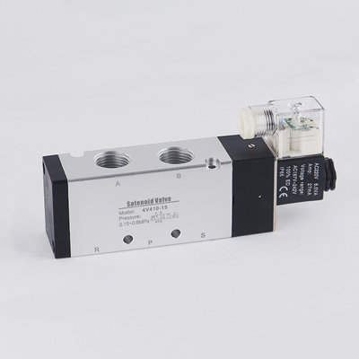 好货电磁阀4V410-15/10二位五通气阀AC220V 电磁换向控制阀12V/DC