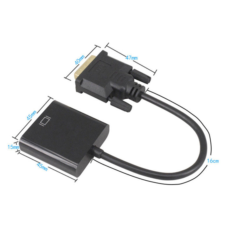 拓振dvi-d转vga24+1显示器转接头电脑转换口转换器div加vja线vda