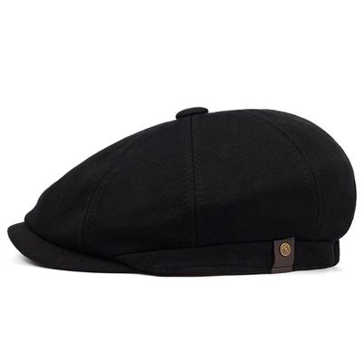 极速2022 Retro Octagonal Hat All-match British Newsboy Hat M