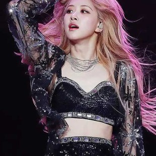 BLACKPINK打歌服rose朴彩英同款ds演出服吊带裙子亮片女歌手套装
