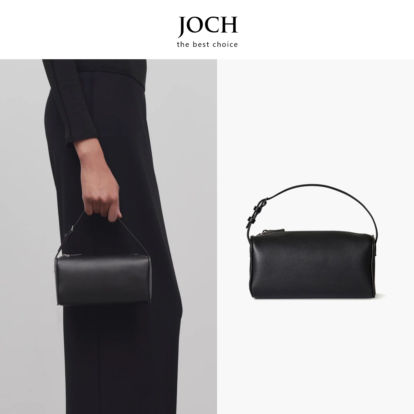 JOCH新~26春夏进口柔软小牛皮90'S同款笔袋迷你包圆筒笔袋手提包