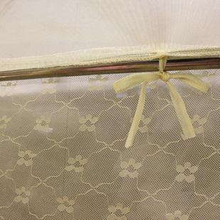 宫廷蚊帐家用三开门1.5m1.u2米1.8x2.0m床落地不绣钢支架加密双人