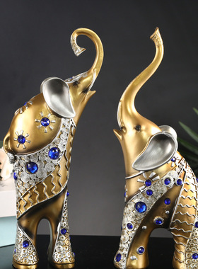 大象树脂工艺品摆件客厅艺术摆件创意家居摆件办公室桌面小摆件