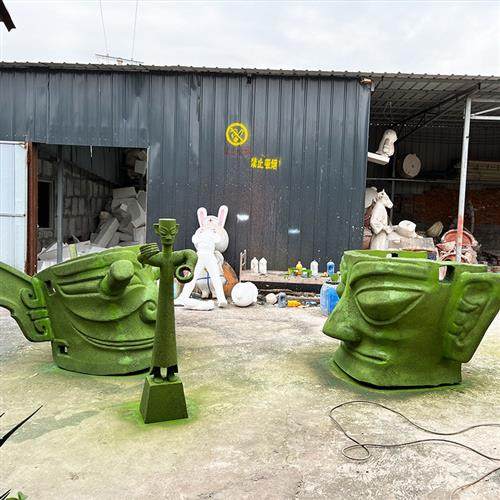 三星堆青铜人像艺术品雕塑大型景观铸铜雕塑景区泥塑雕像,基础建材,砂岩雕刻,淘宝优惠券,粉丝福利购,淘宝优惠卷