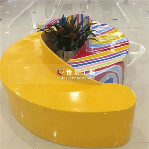 玻璃钢创意组合休闲椅玻璃钢休闲椅商场美陈造型休闲椅