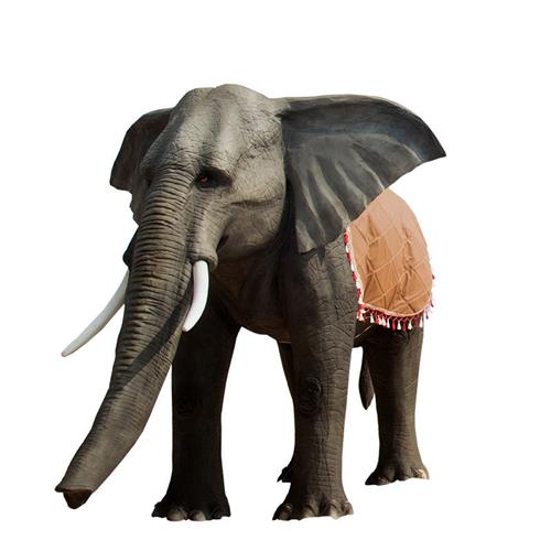 仿真动物大象:玻璃钢雕塑商场景区园林游乐园大型户外摆件