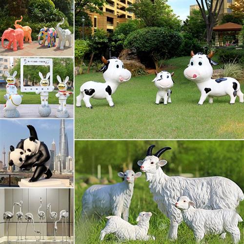 玻璃钢雕塑户外打卡商场装饰卡通动漫网红大型公仔摆件工艺品定制