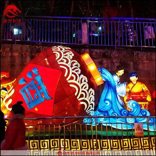 石磨豆腐民间文化花灯展览景区民宿文化灯光装饰传统文化彩灯灯会